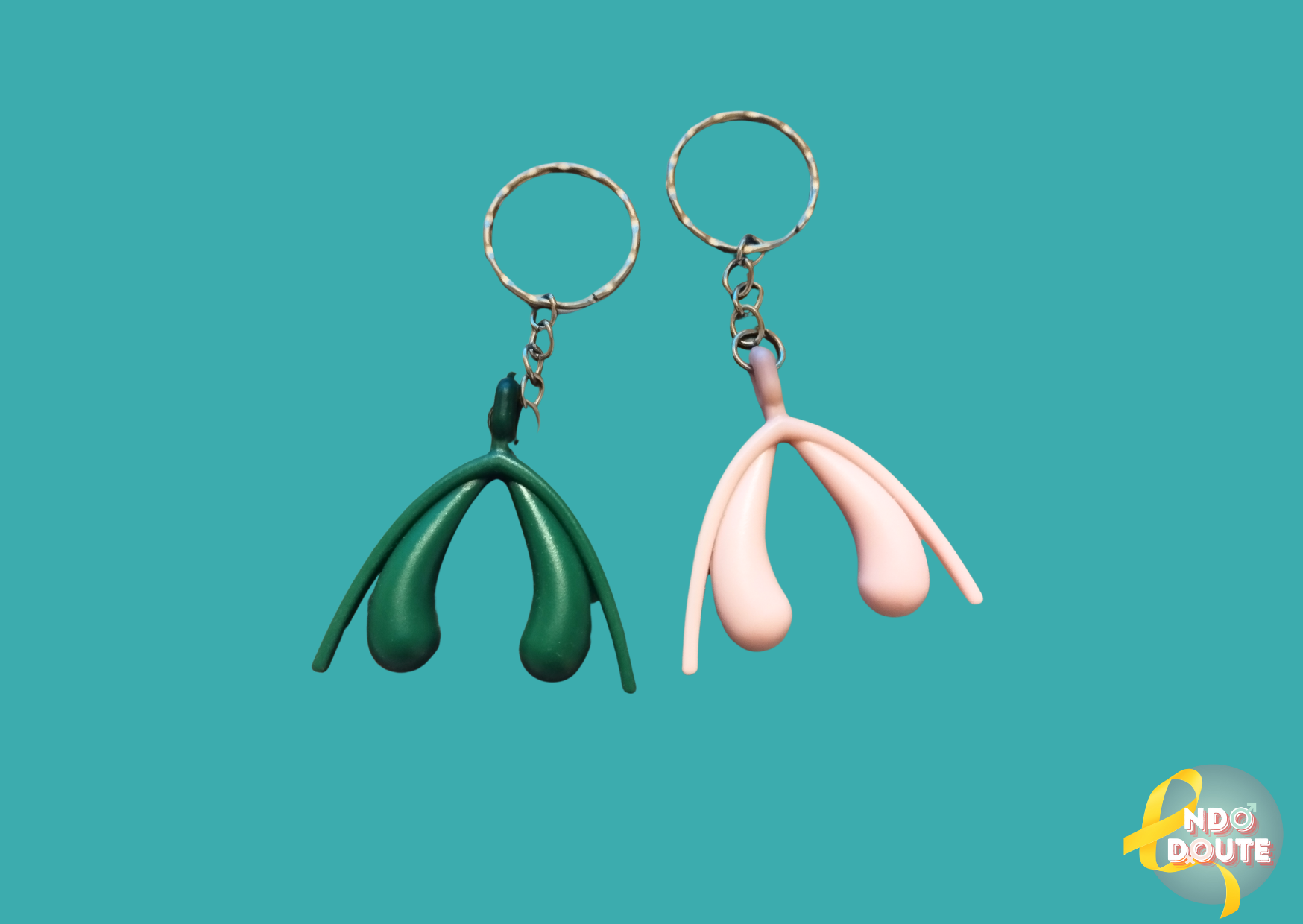 Porte-clés Clitoris 3D